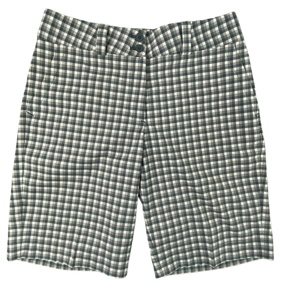 Nike dri fit plaid golf bermuda shorts women's size 4 - Picture 1 of 14